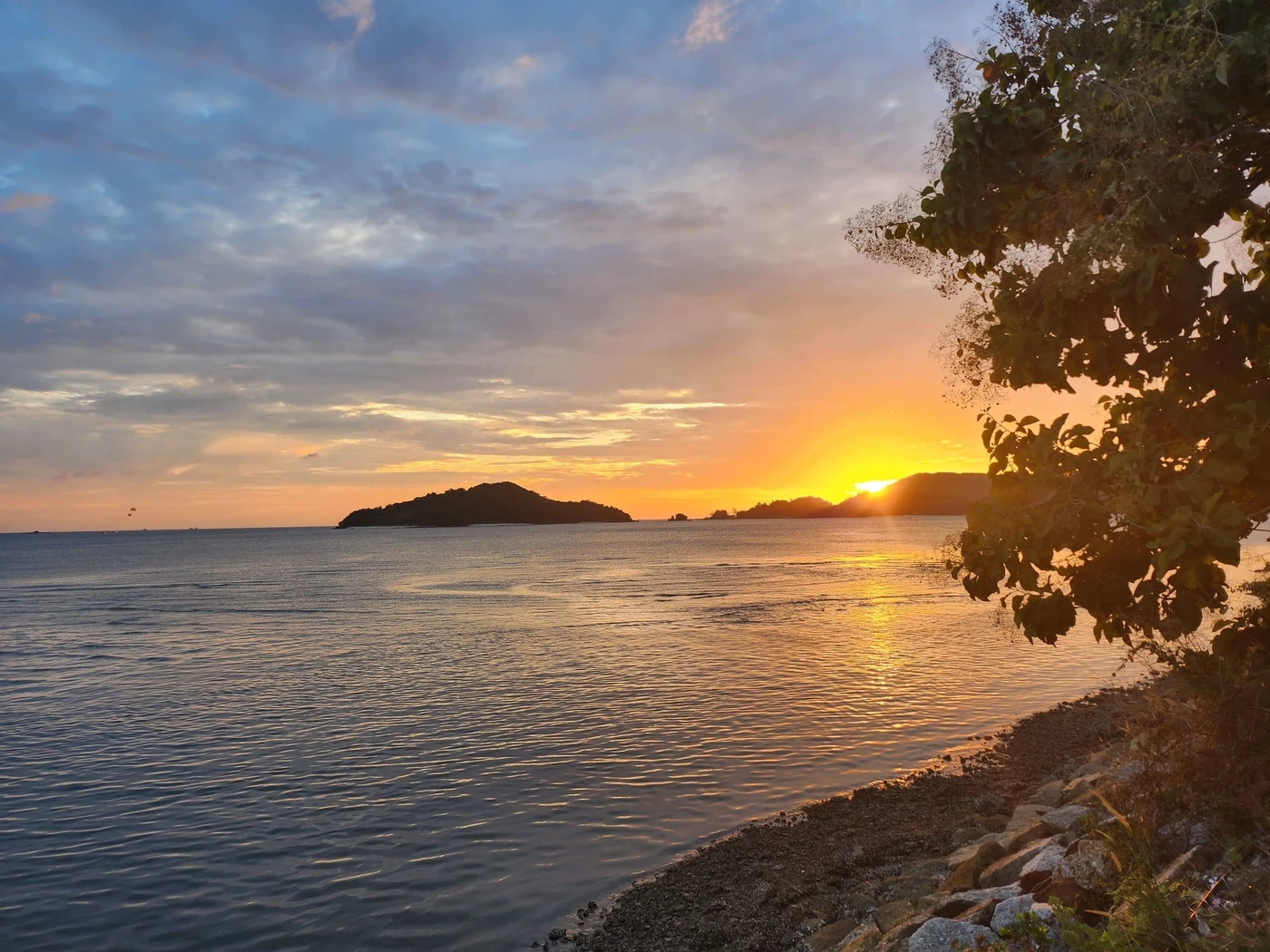 Evening light along Langkawi’s tropical coast.